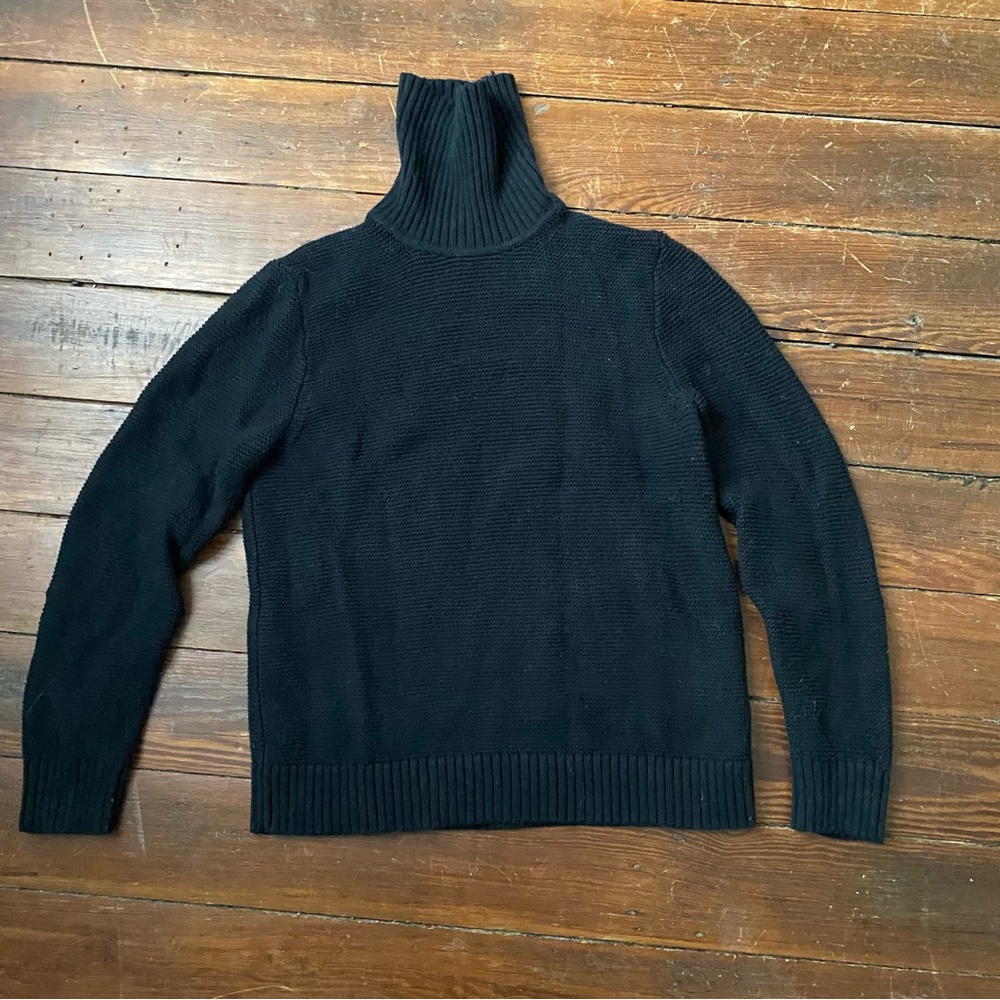 J. Crew Black Turtleneck Sweater Medium